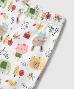 Mayoral Βρεφική Πιτζάμα με Σχέδιο Ζωάκια – Άσπρη (12-02719-097)