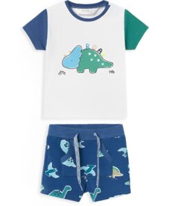 Mayoral Βρεφικό Σετ Κοντομάνικη Μπλούζα και Σορτσάκι με Σχέδιο Δεινοσαυράκι "Roar"