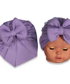 Τουρμπάνι για το Κεφαλάκι με Σχέδιο Φιογκάκι Λιλά -  0-2 Ετών (81235)