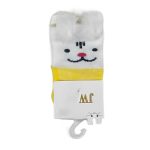 Καλτσούλα Βρεφική με Σχέδιο Λαγουδάκι και Φουντάκια -  Κίτρινη (83166)