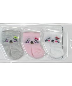 Καλτσούλες Βρεφικές Σετ 3 Ζευγάρια  -  0-6 Μηνών (83009)