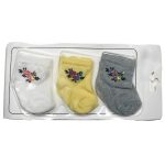 Καλτσούλες Βρεφικές Σετ 3 Ζευγάρια  -  0-6 Μηνών (83147)