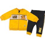 Disney Βρεφικό Χειμερινό Σετ, Ζακετάκι και Παντελονάκι με Σχέδιο Λιονταράκι Σίμπα -  Κίτρινο (84125)