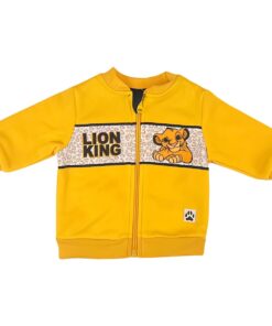 Disney Βρεφικό Χειμερινό Σετ, Ζακετάκι και Παντελονάκι με Σχέδιο Λιονταράκι Σίμπα -  Κίτρινο (84125)