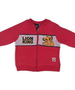 Disney Βρεφικό Χειμερινό Σετ, Ζακετάκι και Παντελονάκι με Σχέδιο Λιονταράκι Σίμπα –  Κόκκινο (83893)