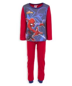 Marvel Σετ Πιτζάμες Λεπτές Μπλούζα και Παντελόνι με Σχέδιο Spiderman - Κόκκινο (83678)