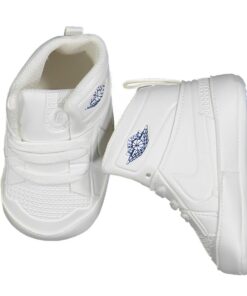 Παπουτσάκια Μποτάκια Βρεφικά Αγκαλιάς με Κορδονάκια - Άσπρο (84288)