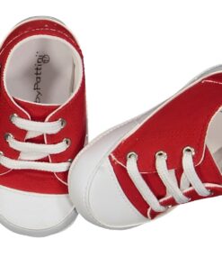 Παπουτσάκια Βρεφικά Αγκαλιάς με Κορδονάκια - Κόκκινο (84260)