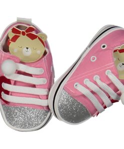 Παπουτσάκια Βρεφικά Αγκαλιάς με Σχέδιο Ζωάκι Αρκουδάκι - Ροζ (84252)