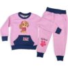 PAW Patrol Παιδικό Σετ Χοντρές Φόρμες Φούτερ, Μπλούζα και Παντελόνι - Ροζ (83806)