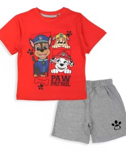 PAW Patrol Σετ Μπλούζα και Παντελόνι Σορτσάκι - Κόκκινο (83839)