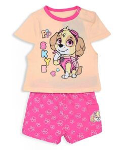 PAW Patrol Βρεφικό Σετ Μπλουζίτσα και Παντελονάκι Σορτσάκι - Φουξ (84058)