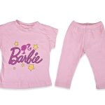 Παιδικό Σετ Μπλούζα και Κολάν Κάπρι με Ήρωα Κινουμένων Σχεδίων - Ροζ (86051)