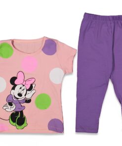 Σετ Μπλουζίτσα και Παντελονάκι Κολάν με Σχέδιο Ήρωα Κινουμένων Σχεδίων - Σομόν (86505)