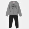 Joyce Παιδικό Σετ Λεπτές Φόρμες, Μπλούζα και Παντελόνι "Revolution" - Γκρι (89208)