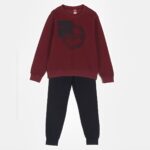 Joyce Παιδικό Σετ Φόρμες Χοντρές, Μπλούζα και Παντελόνι - Μπορντό (89219)