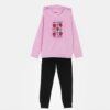 Joyce Παιδικό Χειμερινό Βελουτέ Σετ, Μπλούζα και Παντελόνι με Σχέδιο Καρδούλες - Ροζ (89281)