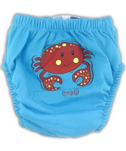 Παιδική Πάνα-Βρακάκι Εκμάθησης Τουαλέτας με Σχέδιο Καβουράκι - Σιέλ (88722)