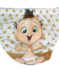 Παιδική Πάνα-Βρακάκι Εκμάθησης Τουαλέτας με Σχέδιο Μωράκι - Καφέ (88646)