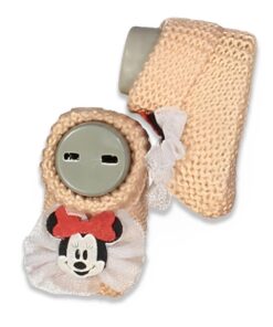 Βρεφικά Τερλίκια Πλεκτά με Τούλι με Ηρωίδα Κινουμένων Σχεδίων - Καφέ Ανοιχτό (88467)