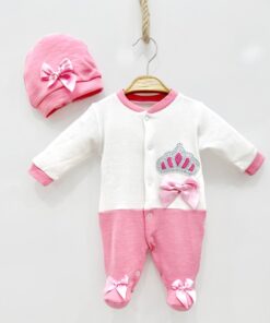 Φορμάκι Και Σκουφάκι με Σχέδιο Κορόνα - Ροζ (91198)