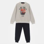 Joyce Παιδικό Σετ Φόρμες Χοντρές, Μπλούζα και Παντελόνι "Be The Very Best" - Μπεζ (89457)