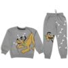 Παιδικό Σετ Λεπτές Φόρμες, Μπλούζα και Παντελόνι με Ήρωα Κινουμένων Σχεδίων - Γκρι (91485)