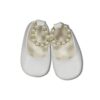 Παπουτσάκια Αγκαλιάς Μπαλαρίνες με Πέρλες - Άσπρο (91237)