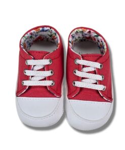 Παπουτσάκια Βρεφικά Αγκαλιάς με Κορδονάκια - Κοραλί (90911)