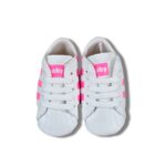 Παπουτσάκια Βρεφικά Αγκαλιάς με Κορδονάκια - Ροζ (91275)