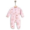Βρεφικό Φορμάκι με Σχέδιο Αρκουδάκια και Κλειστά Ποδαράκια – Ροζ (90907)