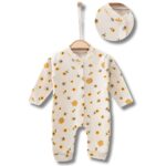 Βρεφικό Φορμάκι με Σχέδιο και Ανοιχτά Ποδαράκια - Μπεζ (90890)