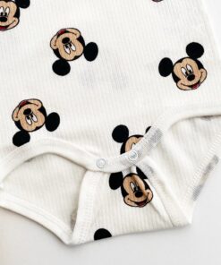 Βρεφικό Κορμάκι Αμάνικο με Ήρωα Κινουμένων Σχεδίων – Άσπρο (91174)