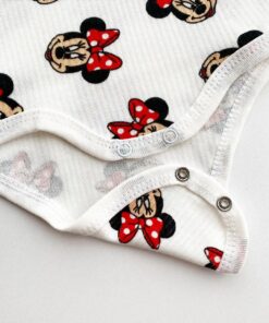 Βρεφικό Κορμάκι Αμάνικο με Ήρωα Κινουμένων Σχεδίων - Άσπρο (91185)