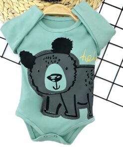 Βρεφικό Κορμάκι Μακρυμάνικο με Σχέδιο Αρκουδάκι - Βεραμάν (90971)