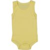 Βρεφικό Κορμάκι Αμάνικο Μονόχρωμο σε Κίτρινο Χρώμα (90004)