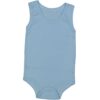 Βρεφικό Κορμάκι Αμάνικο Μονόχρωμο σε Μπλε Χρώμα (90017)