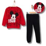 Βρεφικό Σετ Λεπτές Φόρμες, Μπλούζα και Παντελόνι με Ήρωα Κινουμένων Σχεδίων - Κόκκινο (90276)