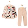 Βρεφικό Σετ Λεπτές Φόρμες, Μπλούζα και Παντελόνι με Ήρωα Κινουμένων Σχεδίων - Μπεζ (ΜΙΚ-90478)