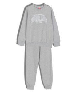 Joyce Κοριτσίστικες Χοντρές Φόρμες Φούτερ, Μπλούζα και Παντελόνι "Silver Lake" - Γκρι Ανοιχτό (92284)