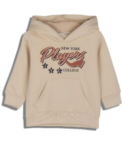 Joyce Παιδικό Σετ Χοντρές Φόρμες Φούτερ, Μπλούζα και Παντελόνι "New York Players" - Μπεζ (92262)