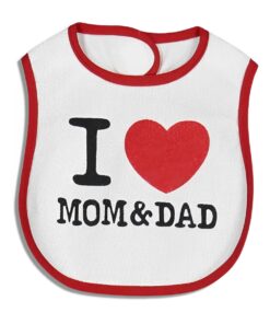 Βρεφική Σαλιάρα "I Love Mom & Dad" - Άσπρη (40158) Βρεφική Σαλιάρα "I Love Mom & Dad" - Άσπρη (40158)