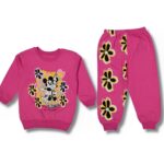 Βρεφικό Σετ Λεπτές Φόρμες, Μπλούζα και Παντελόνι με Ήρωες Κινουμένων Σχεδίων - Φούξια (ΜΙΝ-91875)