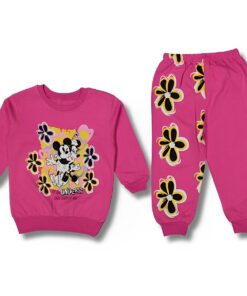 Βρεφικό Σετ Λεπτές Φόρμες, Μπλούζα και Παντελόνι με Ήρωες Κινουμένων Σχεδίων - Φούξια (ΜΙΝ-91875)