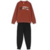Joyce Παιδικό Σετ Χοντρές Φόρμες Φούτερ, Μπλούζα και Παντελόνι - Κεραμιδί (93404)