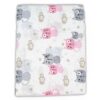 Βρεφική Πάνα Αγκαλιάς – Καροτσιού με Σχέδιο Γατούλες , Ροζ 72×82εκ - (93683)