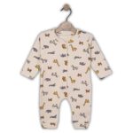 Φορμάκι Βρεφικό με Σχέδιο Ζωάκια της Ζούγκλας με Ανοιχτά Ποδαράκια - Μπεζ (96055)