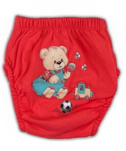 Παιδική Πάνα-Βρακάκι Εκμάθησης Τουαλέτας με Σχέδιο Αρκουδάκι - Ροδί (95439)