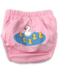 Παιδική Πάνα-Βρακάκι Εκμάθησης Τουαλέτας με Σχέδιο Παπάκια- Ροζ (95419)