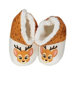 Παντοφλάκια - Μποτάκια Αγκαλιάς Fleece με Σχέδιο Ελαφάκι (95018)